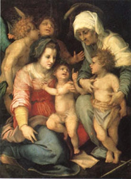 Andrea del Sarto The Holy Family with Angels (mk05)